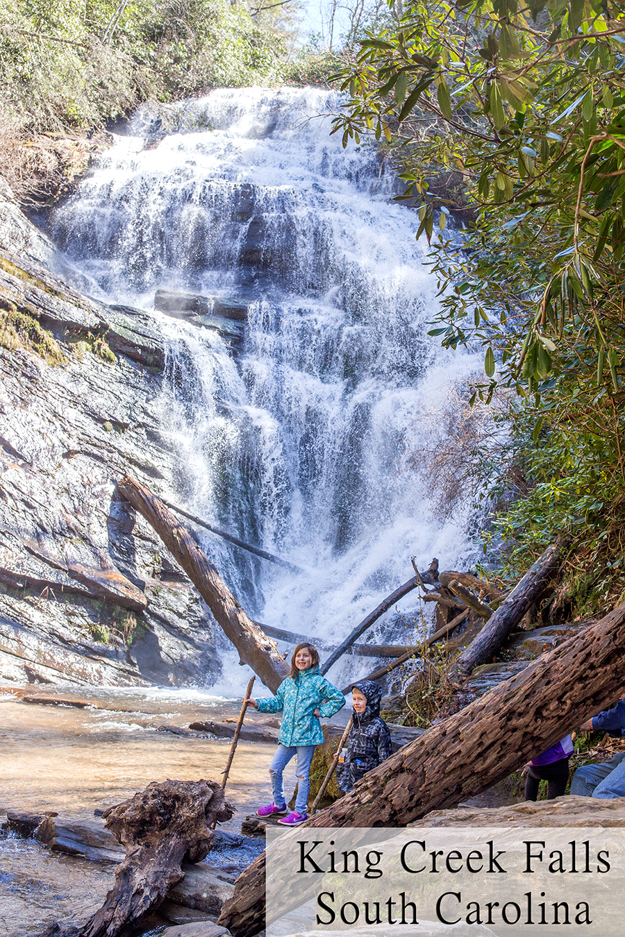 hike King Creek falls South Carolina