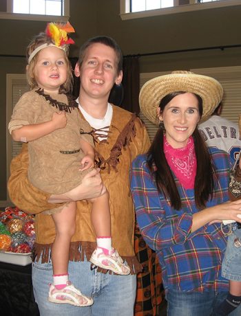 Family Costumes Cowboys and Native Americans