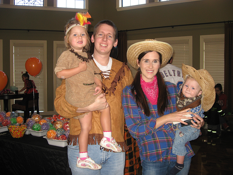 Family Costumes Cowboys and Native Americans