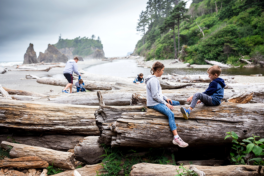 Traveling with Kids Ruby Beach
