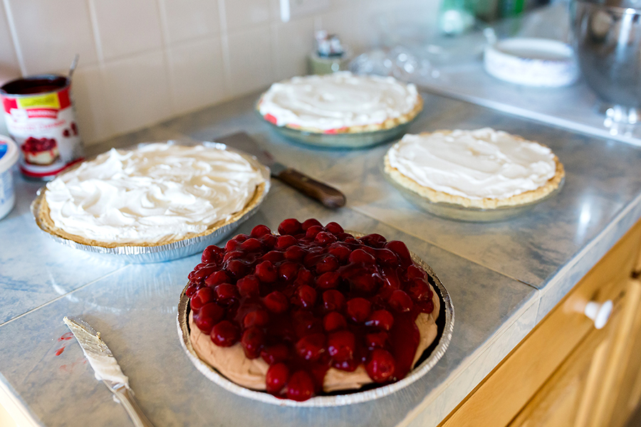 Visiting Choteau Montana, Homemade pies