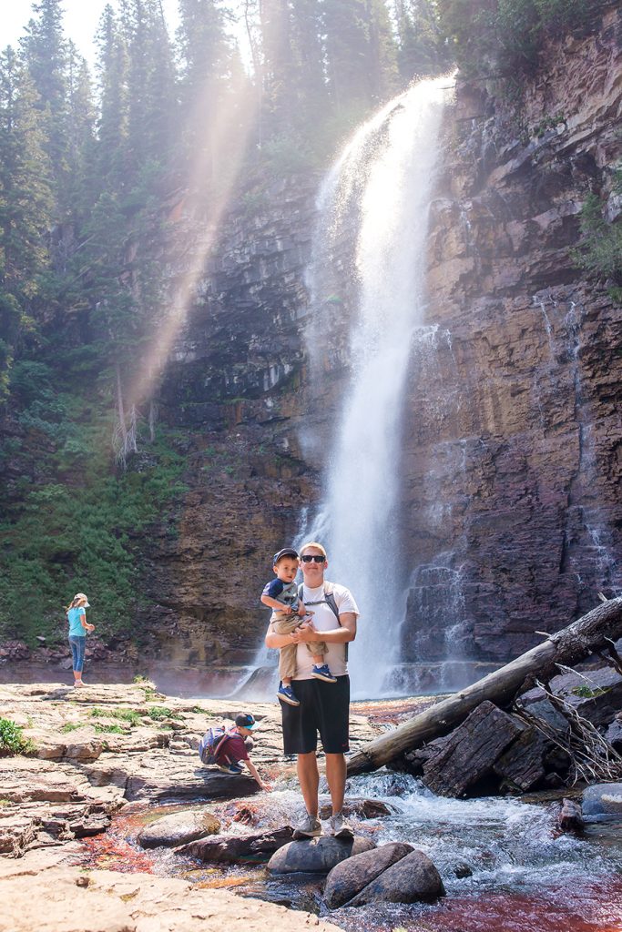 Two Days in Glacier National Park with Kids. Virginia Falls.