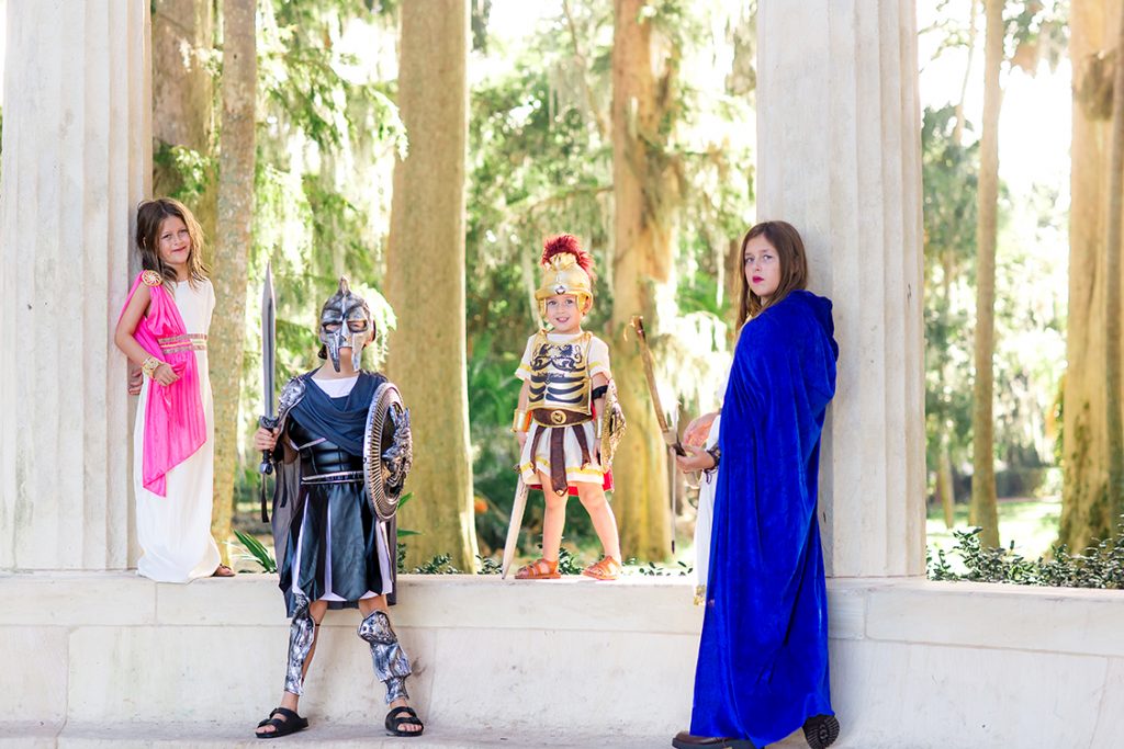 Greek Roman family Halloween costumes