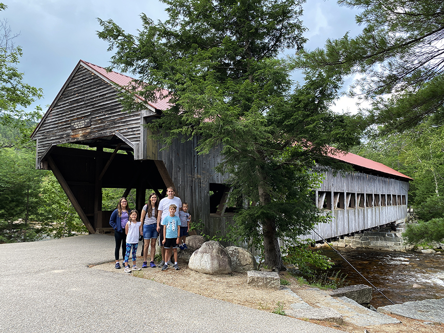 Covered Bridges New England. White Mountains New Hampshire