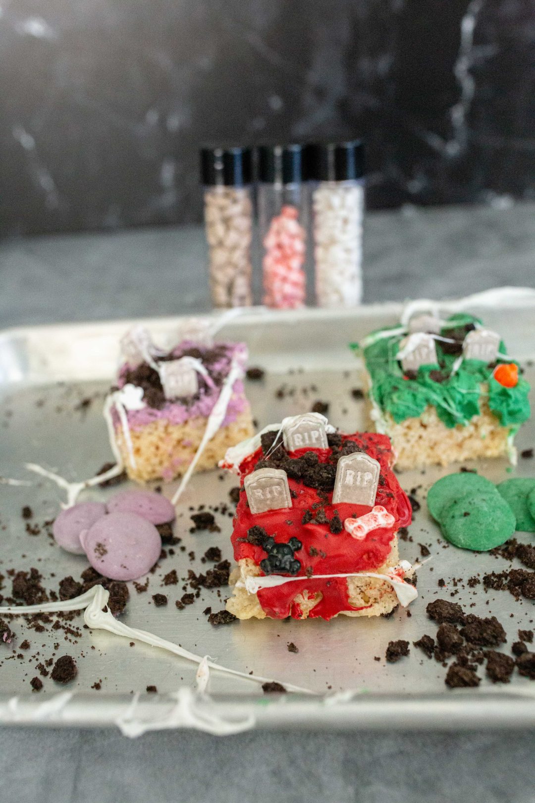 Graveyard Rice Krispy Treats